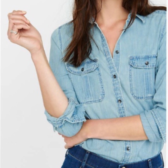 express denim shirt